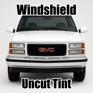 Uncut Windshield Window Tint Kit for GMC Sierra 2500 Extended Cab 1988-1999