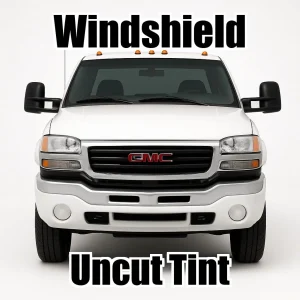Uncut Windshield Window Tint Kit for GMC Sierra 3500 Extended Cab 2001-2006