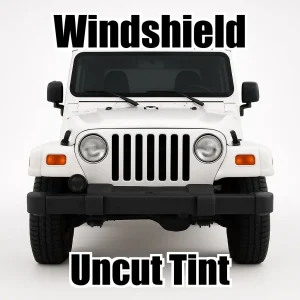 Xfinity Uncut Windshield Only Tint Kit for Jeep TJ 1997-2006
