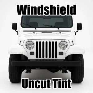 Xfinity Uncut Windshield Only Tint Kit for Jeep Wrangler 1990-1996