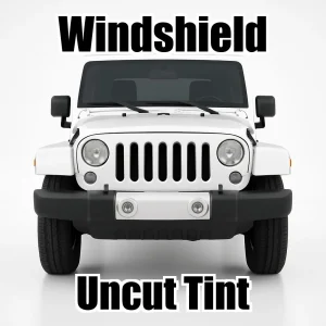 Xfinity Uncut Windshield Only Tint Kit for Jeep Wrangler 2 Door 2007-2010