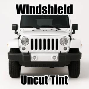 Xfinity Uncut Windshield Only Tint Kit for Jeep Wrangler 2 Door JK 2018-2018