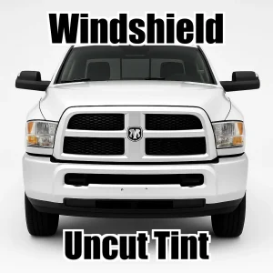 2 Ply Pro+ Uncut Windshield Window Tint Kit for Ram 3500 Ext Quad Cab 2009-2018